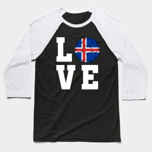 Iceland Football Baseball T-Shirt